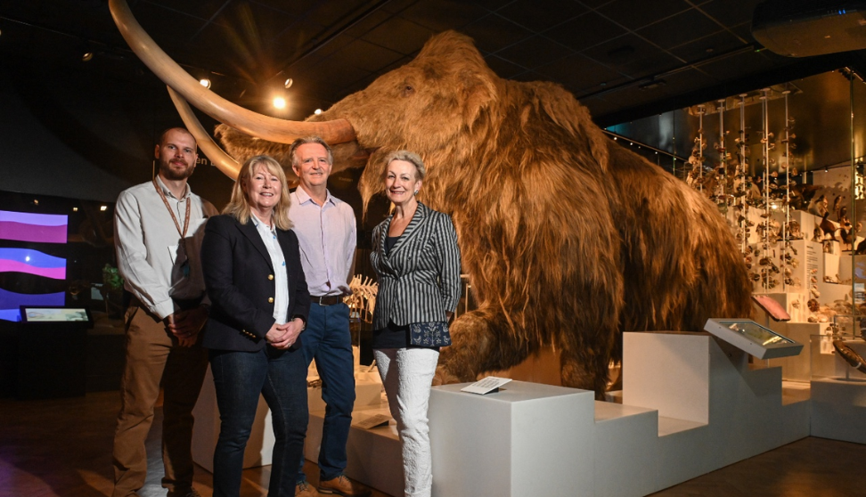 Left: Interim Chair of the British Tourist Authority Dame Judith Macgregor(r) pictured during her tour of The Box in Plymouth with Amanda Lumley Director and President of the Tourism Management Institute, Operations Manager Ian Cooper (l) and Anthony Payne Director of Place.